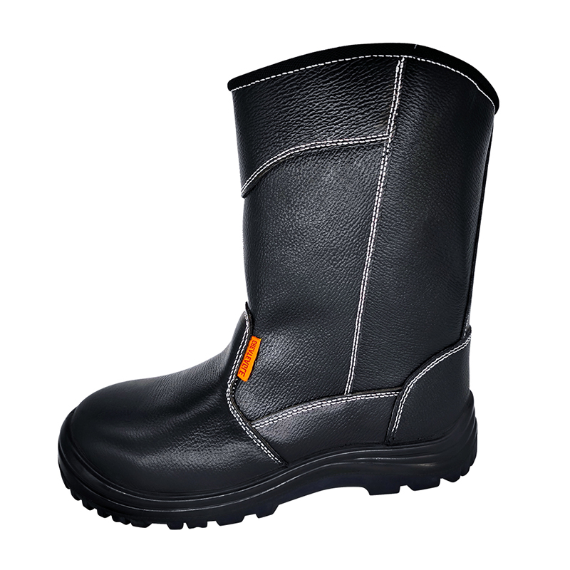 SS360 High gere repugnans plena granum Leather Protective Shoes