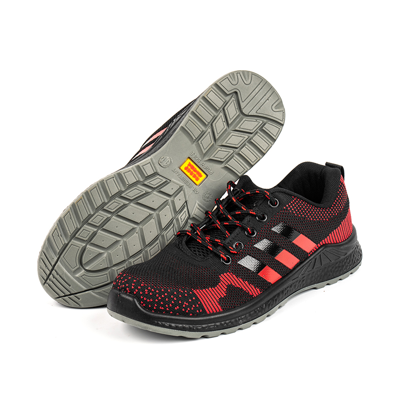 CDXXVI, Red PU Solum Breathable Rubrum Safety Shoes CDXXVI, Red PU Solum Breathable Rubrum Safety Shoes