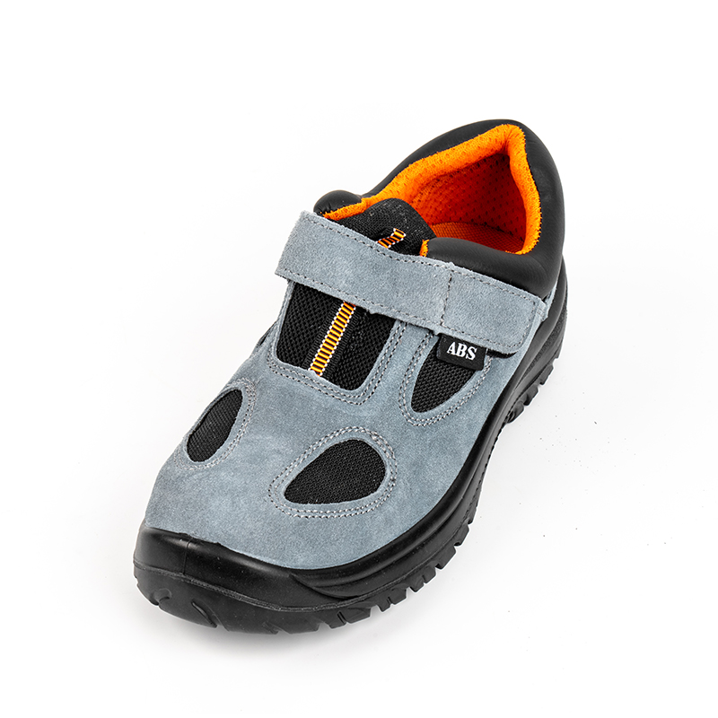 SS106 Breathable Mesh Steel Toe Suede Leather Safety Shoes