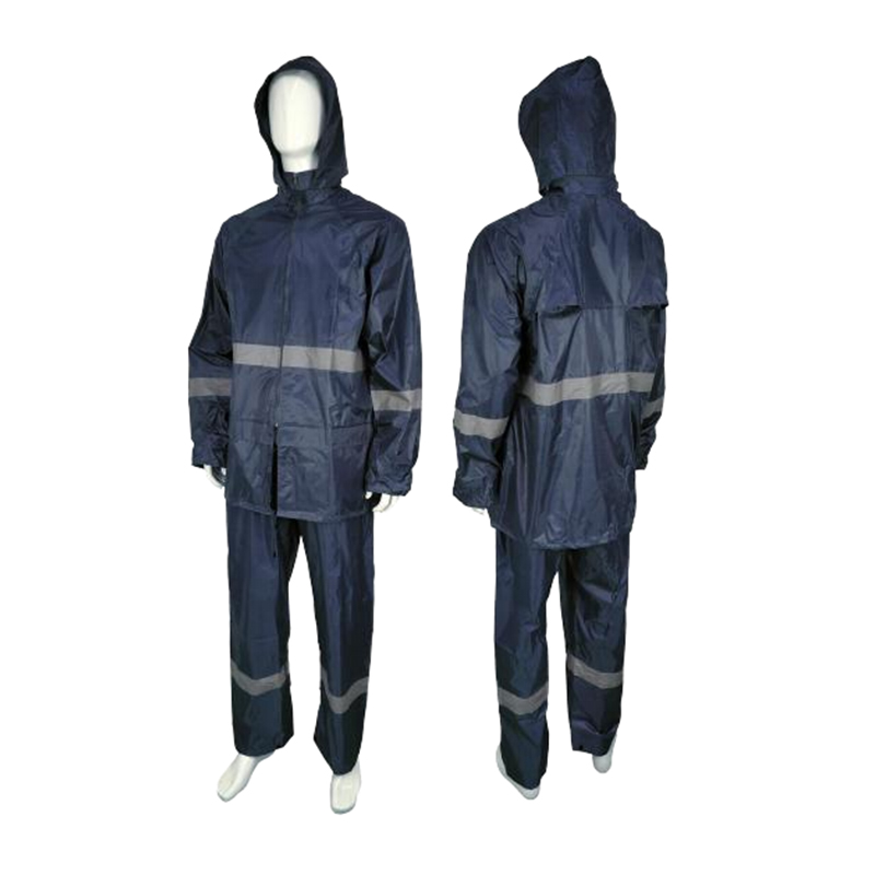 RC031R Adjustable aptari Rreflective Duplex Pocket Raincoat