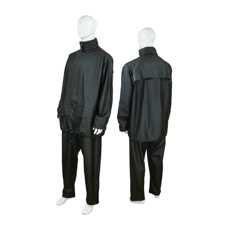 RC401 Invisible Hood Double Pocket Breathable PU Raincoat