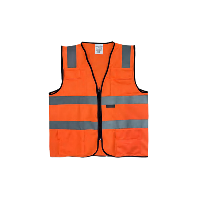 RF014 Orange Breathable Polyester Reflective Safety Vestis