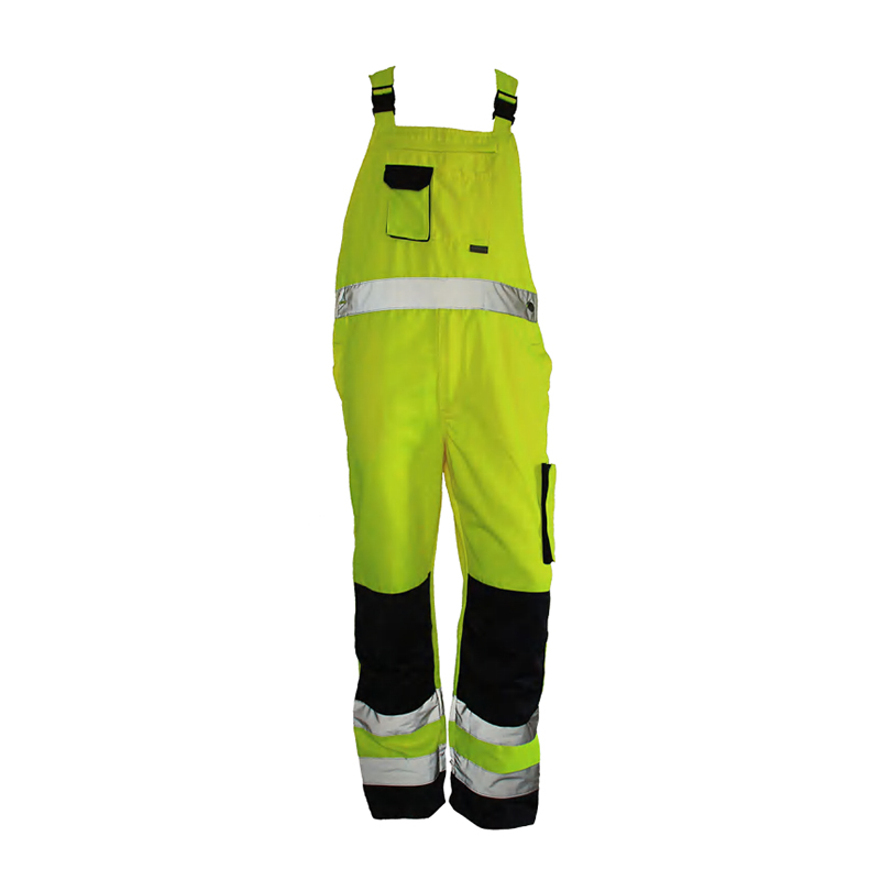T14 High Visibilitas Multi-Pocket Reflective Safety Bib Pants